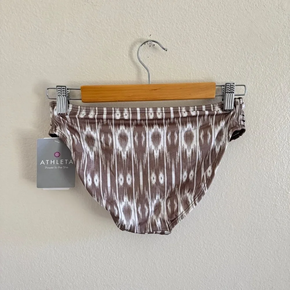NWT Athleta Aqualuxe Printed Strappy Bikini Bottom S - Picture 4 of 4
